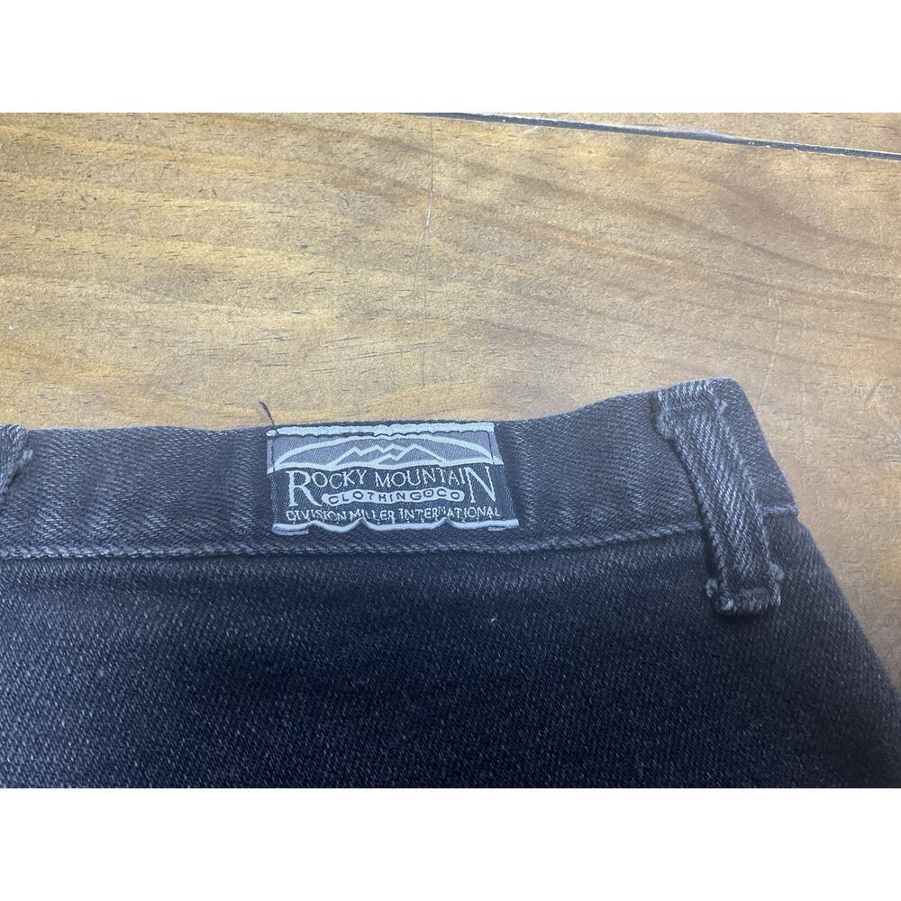 Vintage Rockies Rocky Mountain Jeans Womens 7/8 Black High Rise Western 90s - Picture 7 of 10